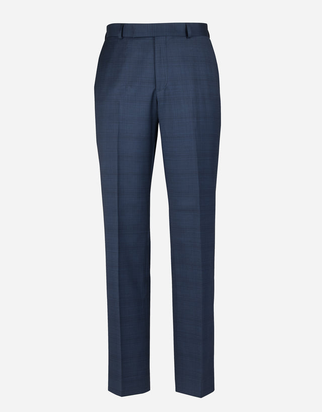 Lotus blue check suit trouser