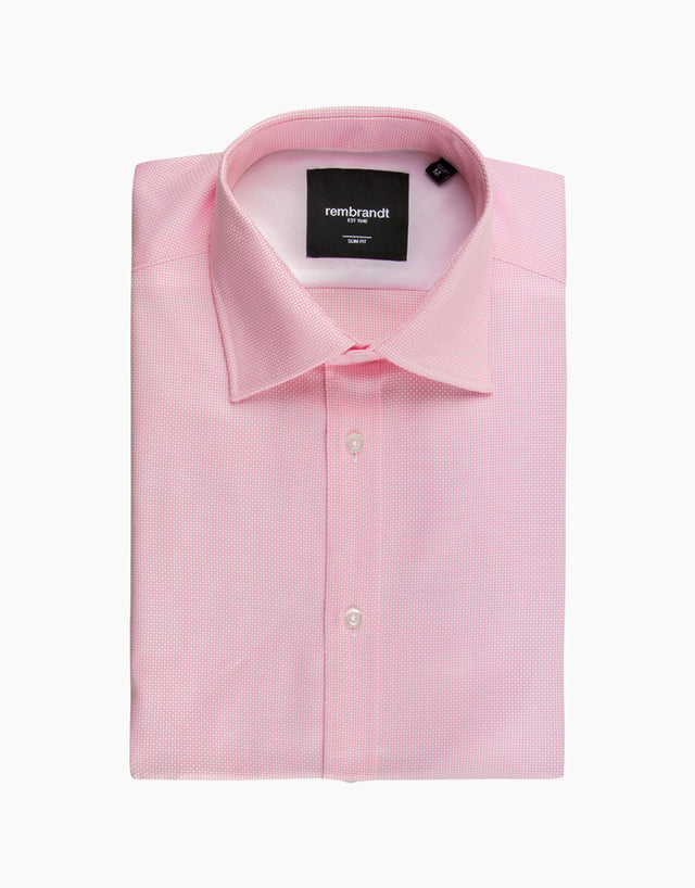 London Pink Textured Shirt