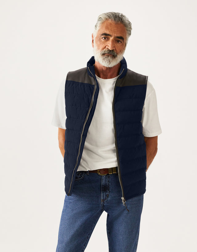 R.M.Williams Coorong Blue Vest