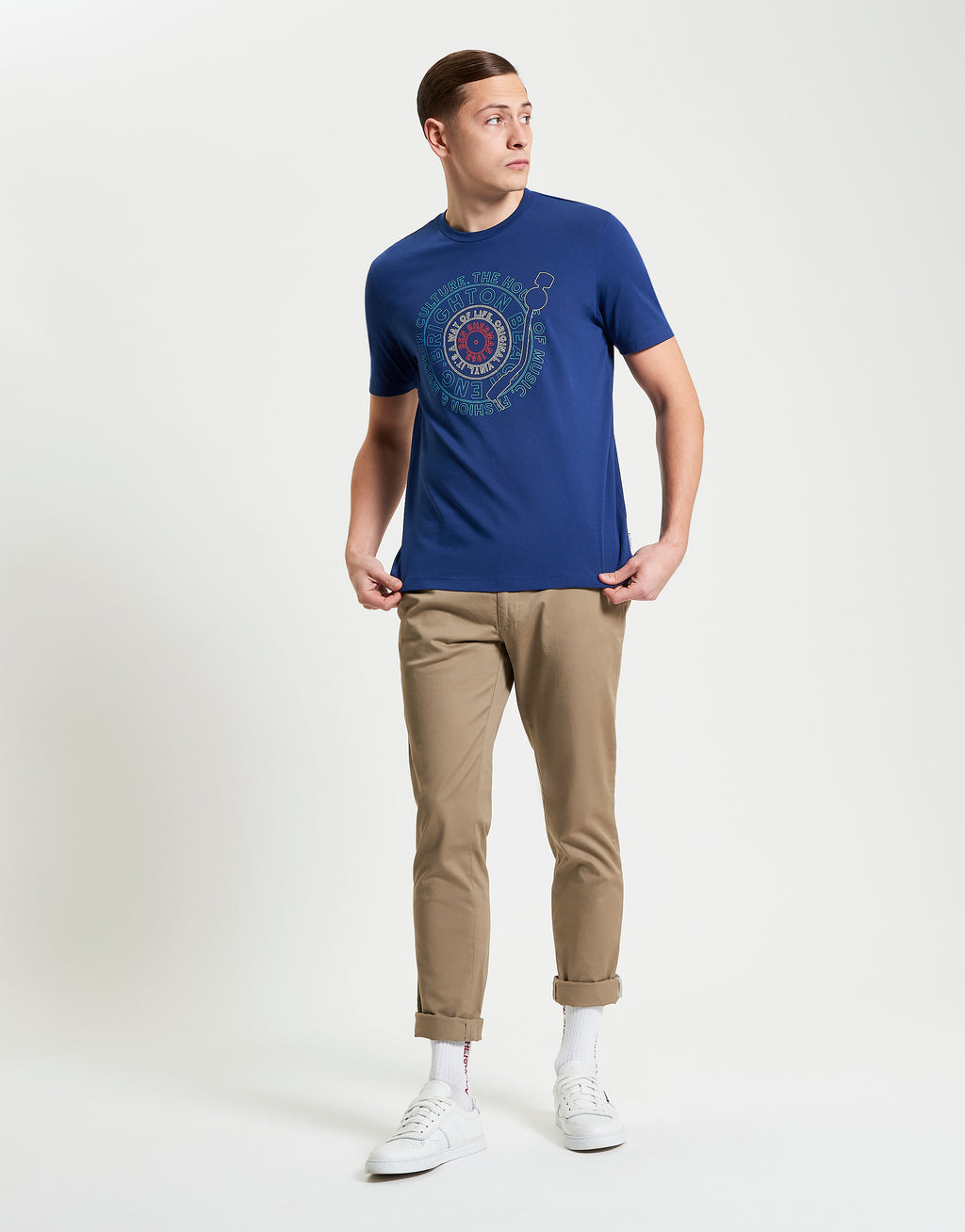 Ben Sherman Record Target Royal Blue T-Shirt