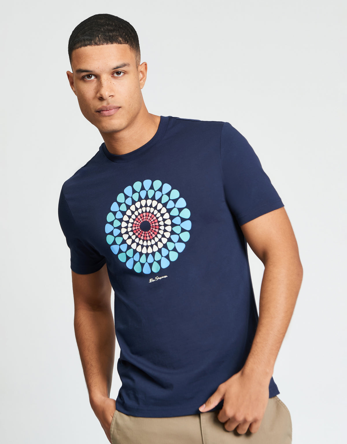 Ben Sherman Plectrum Target Dark Navy T-Shirt
