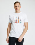 Ben Sherman Jumble Guitars White T-Shirt