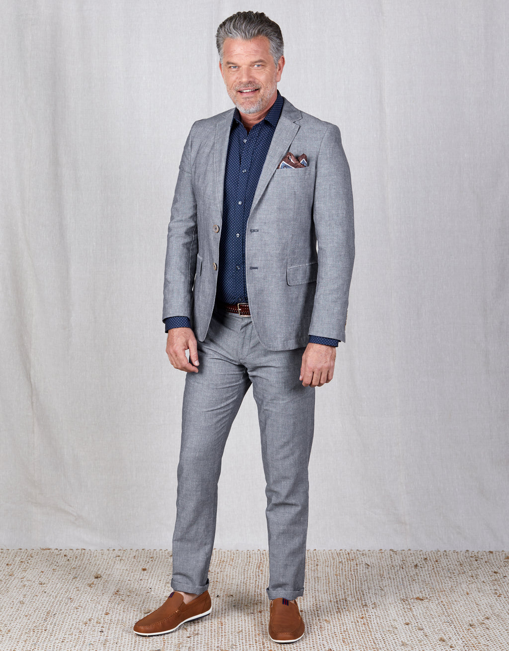 Enz Indigo Check Trouser