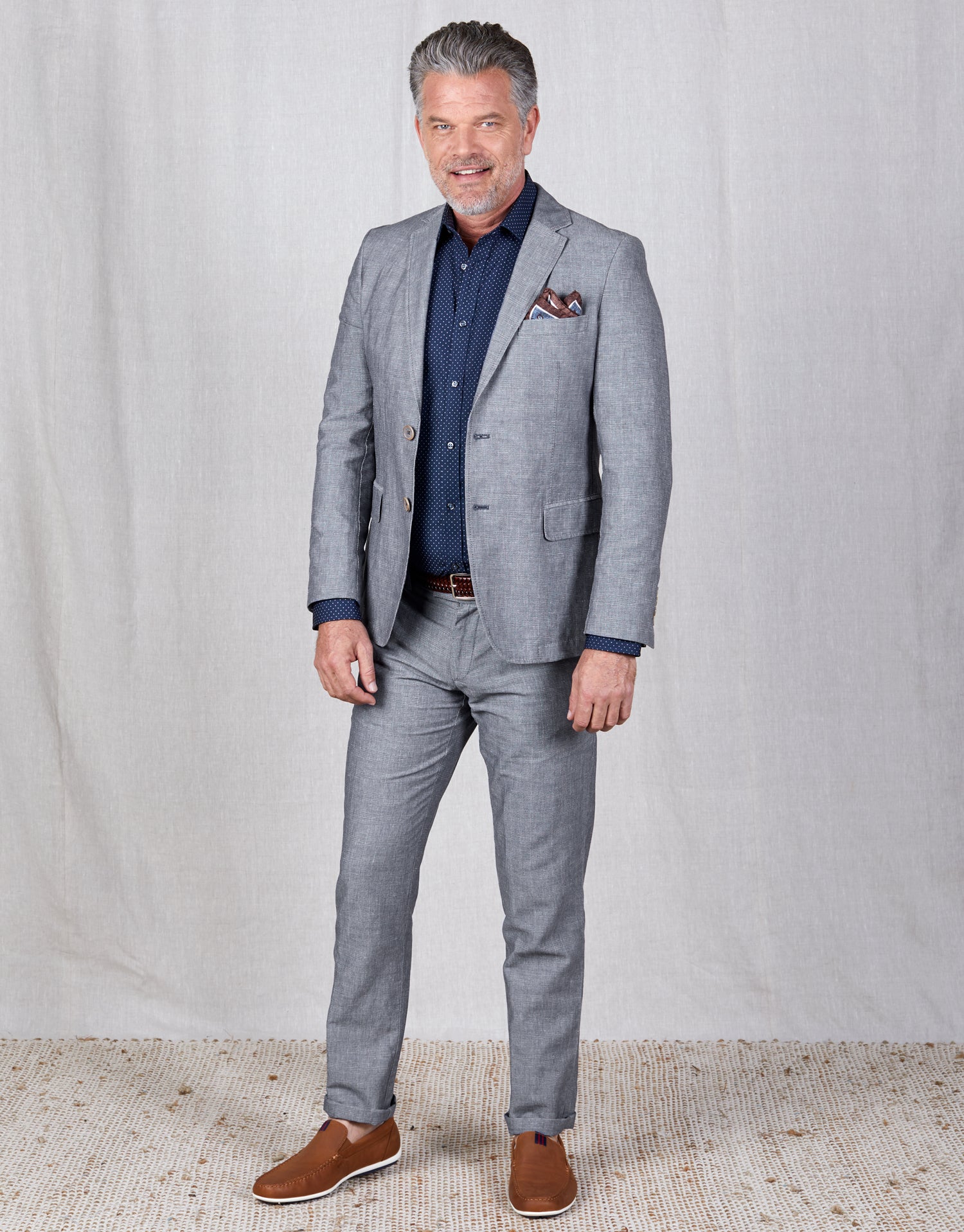 Enz Indigo Check Trouser