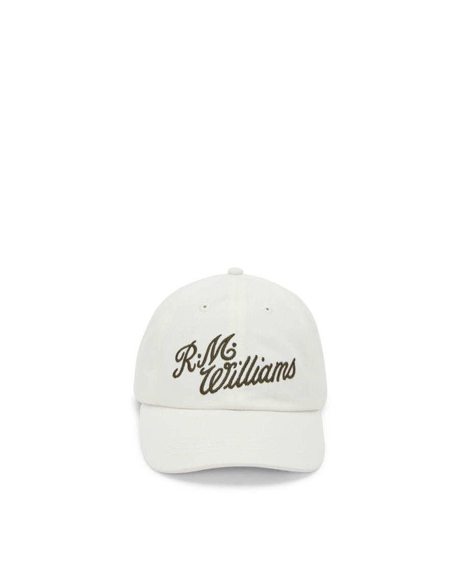R.M.Williams Script Ecru Cap