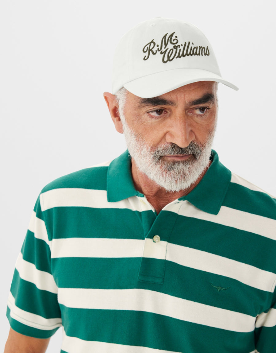 R.M.Williams Script Ecru Cap