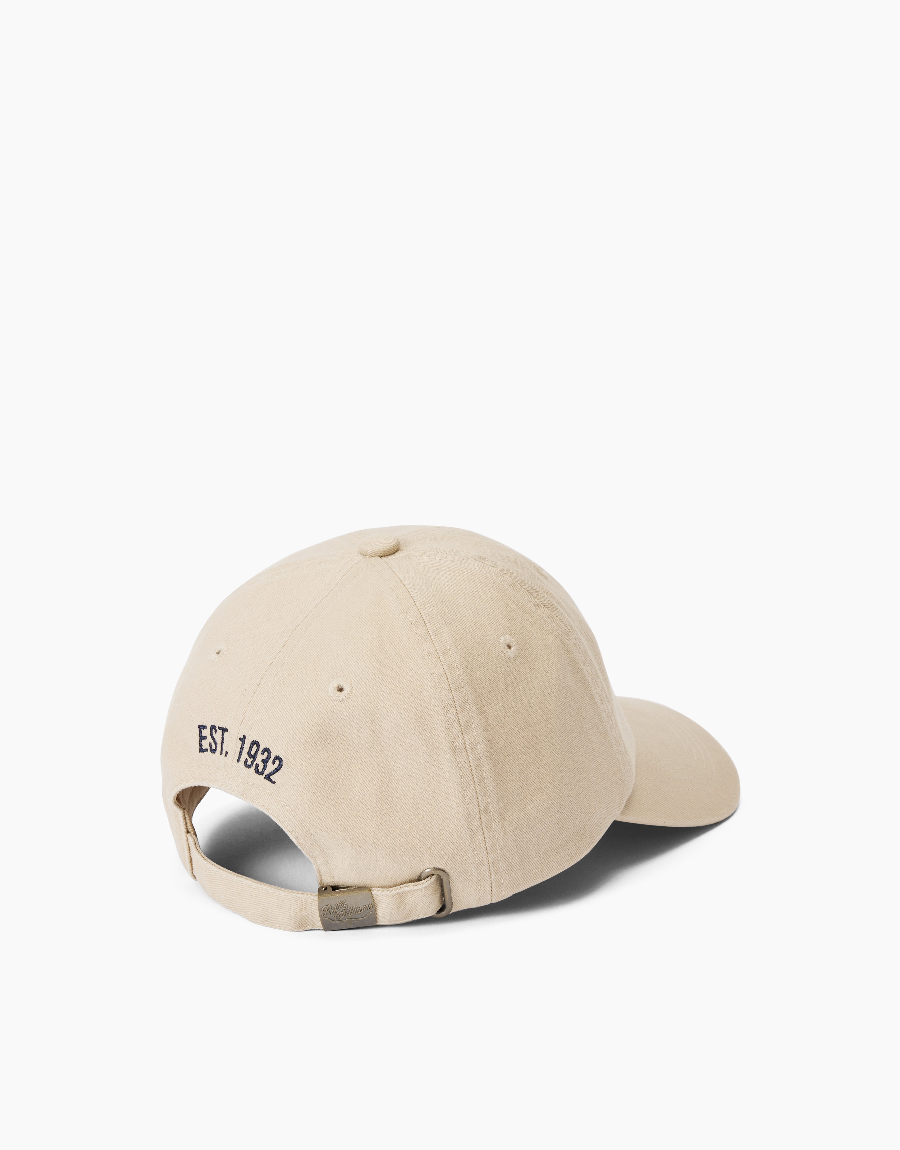 R.M. Williams Mini Longhorn Ecru Twill Cap