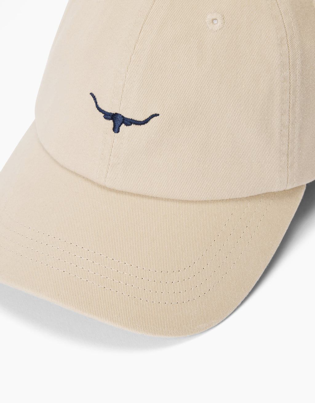 R.M. Williams Mini Longhorn Ecru Twill Cap