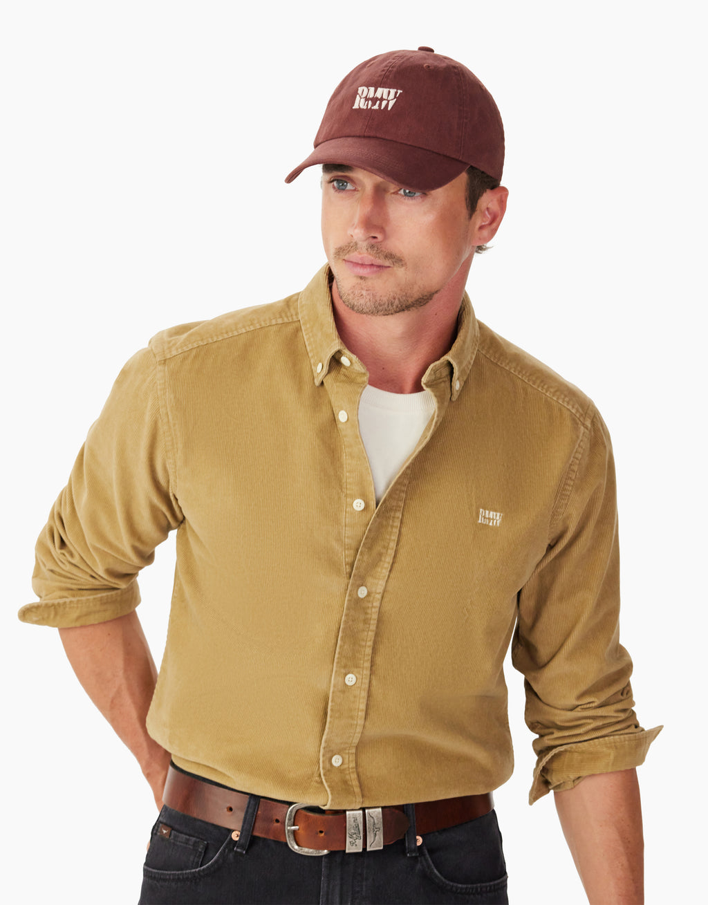 R.M. Williams Branded Black Apple Twill Cap