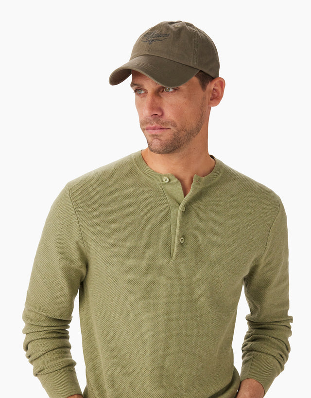 R.M.Williams Script Longhorn Cap Olive