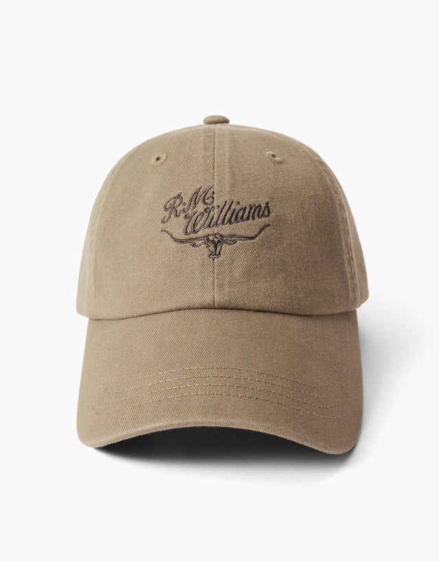 R.M.Williams Script Longhorn Cap Olive