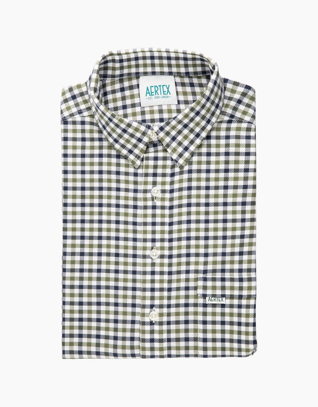 Aertex Taunton Khaki Short Sleeve Polo Shirt