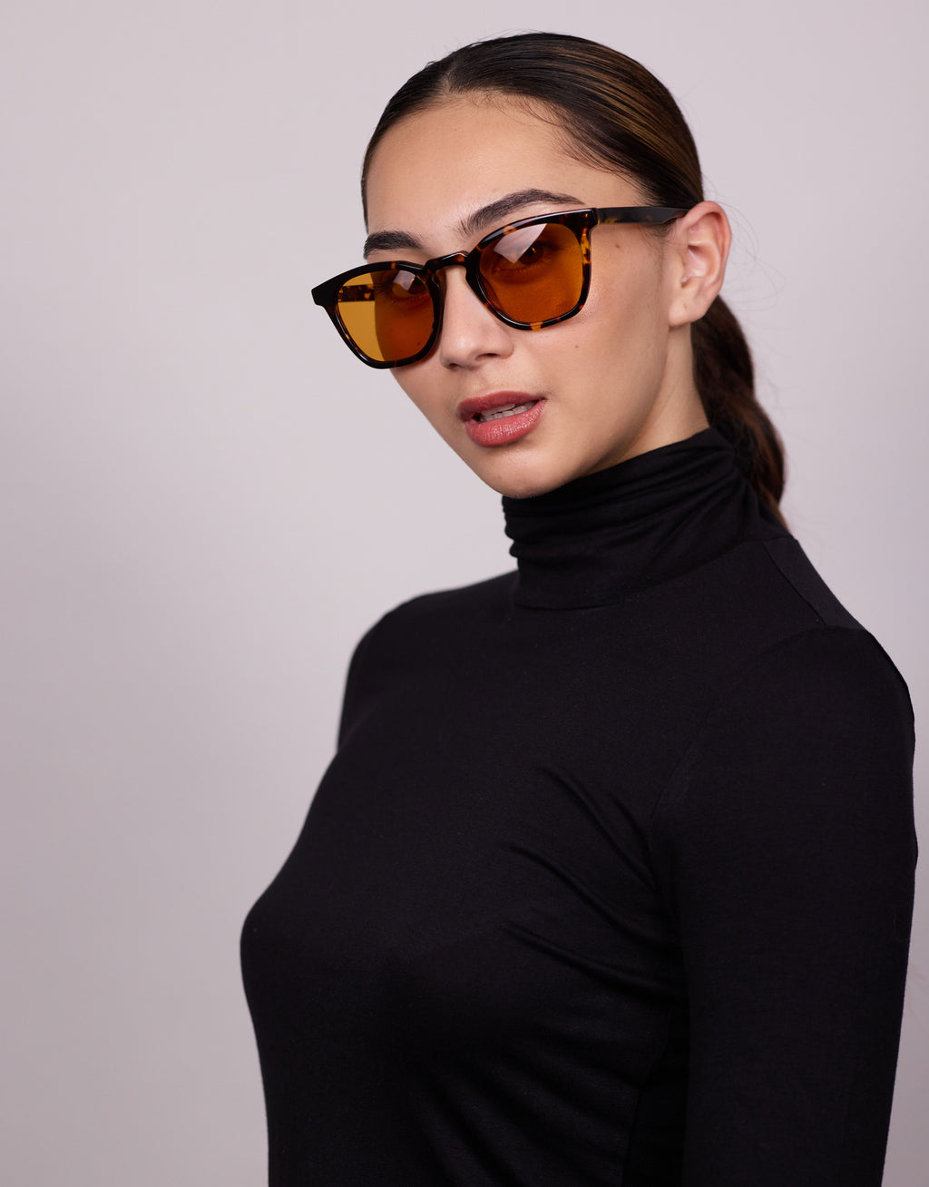 AGE Eyewear Page XL Brown Tortoiseshell Sunglasses