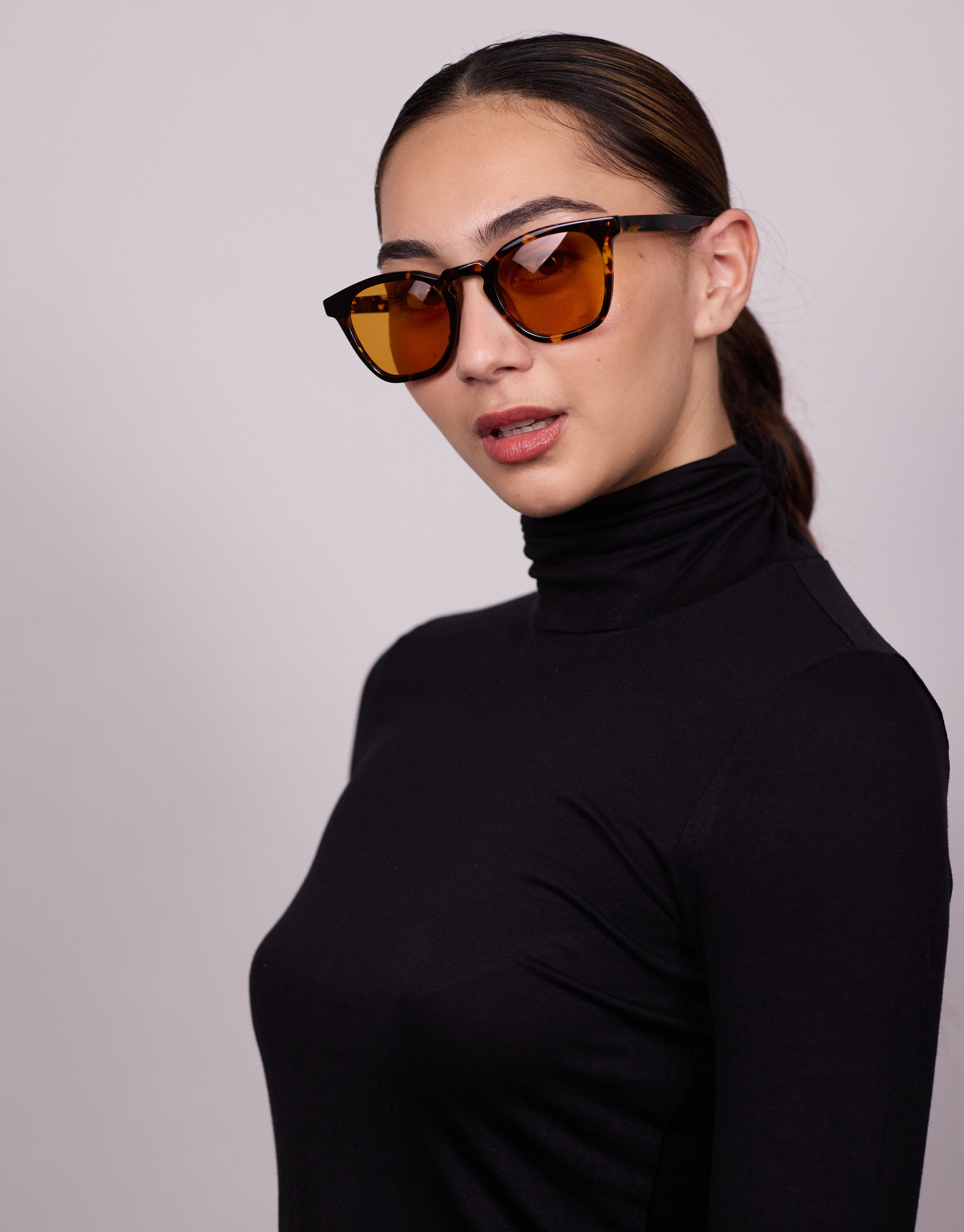 AGE Eyewear Page XL Brown Tortoiseshell Sunglasses