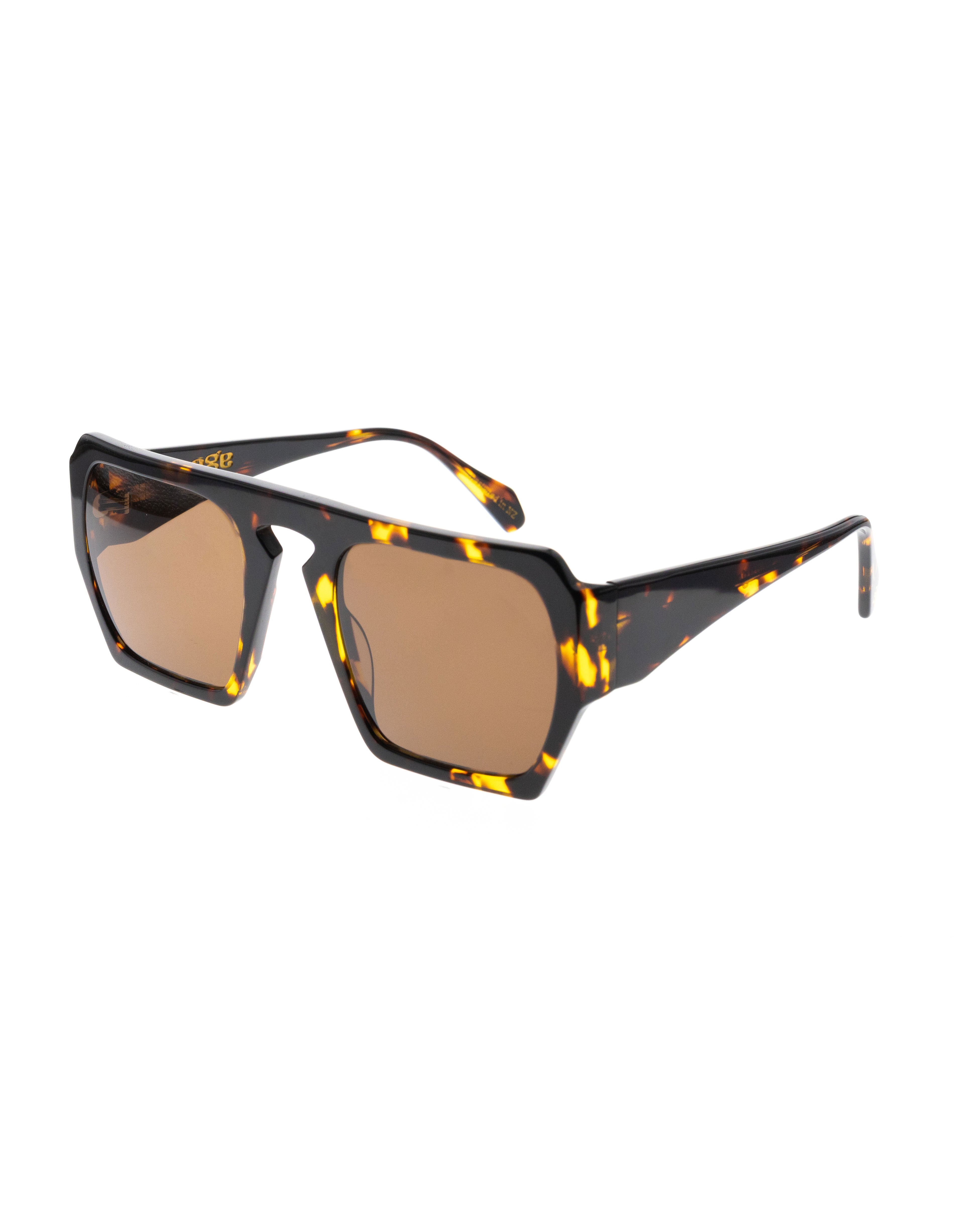 AGE Eyewear Engage Brown Tortoiseshell Sunglasses