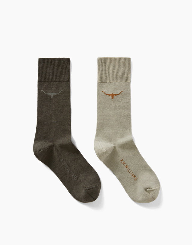 R.M.Williams Longhorn Sock 2 Pk