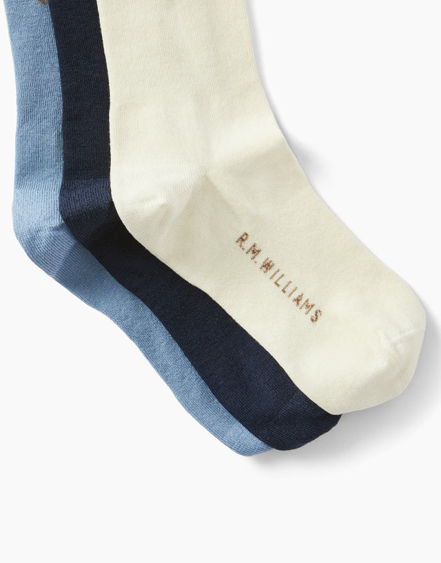 R.M.Williams Script Sock 3 Pk