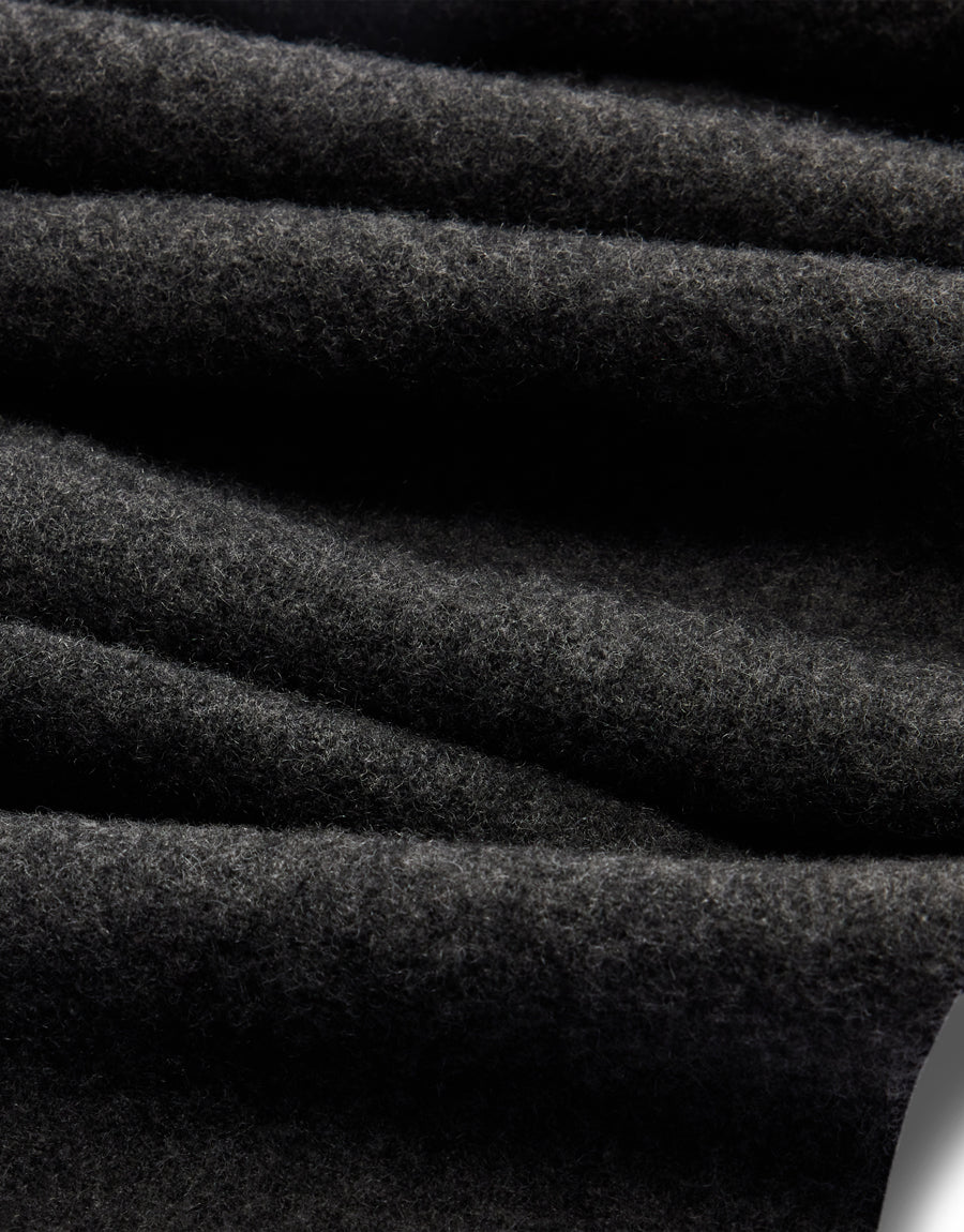R.M.Williams R.M.W Logo Jacquard Black Scarf