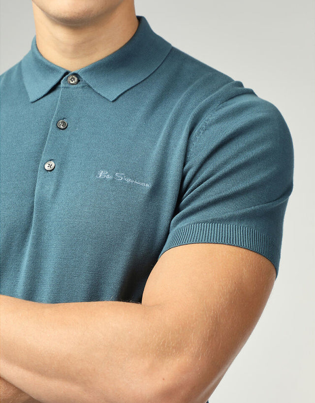 Ben Sherman Signature Teal Short Sleeve Polo