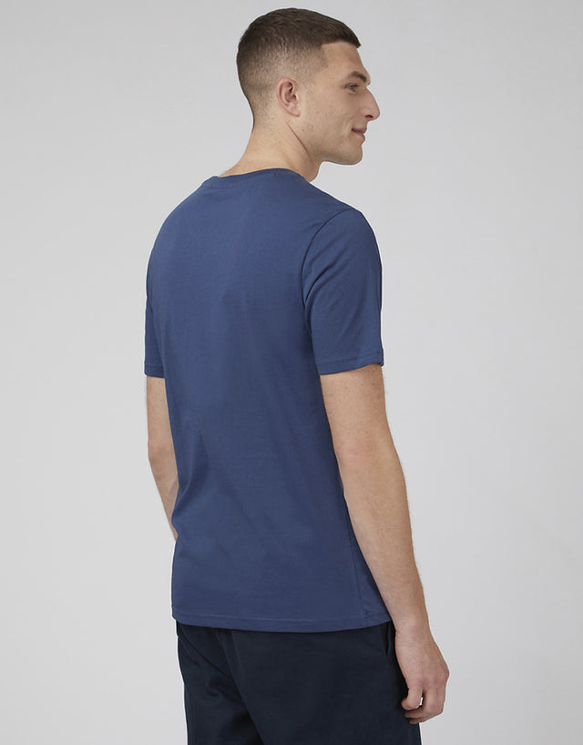 Ben Sherman Music Flow Target Blue Denim T-Shirt