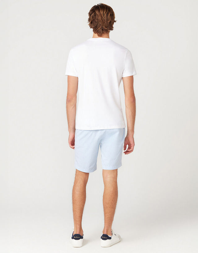 Ben Sherman Seersucker Pale Blue Stripe Shorts