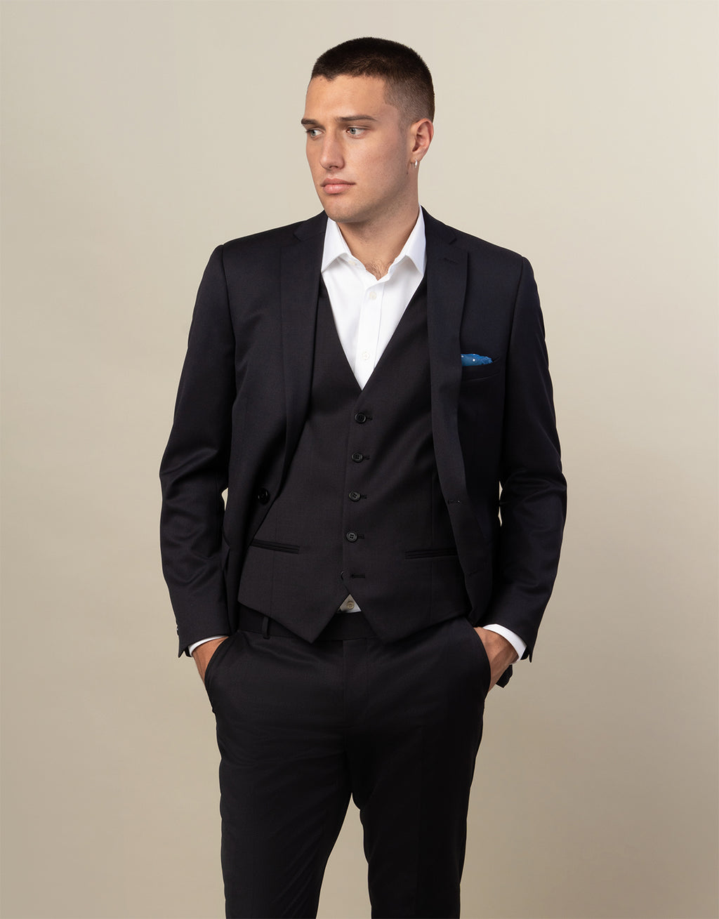 Churchill Black Waistcoat