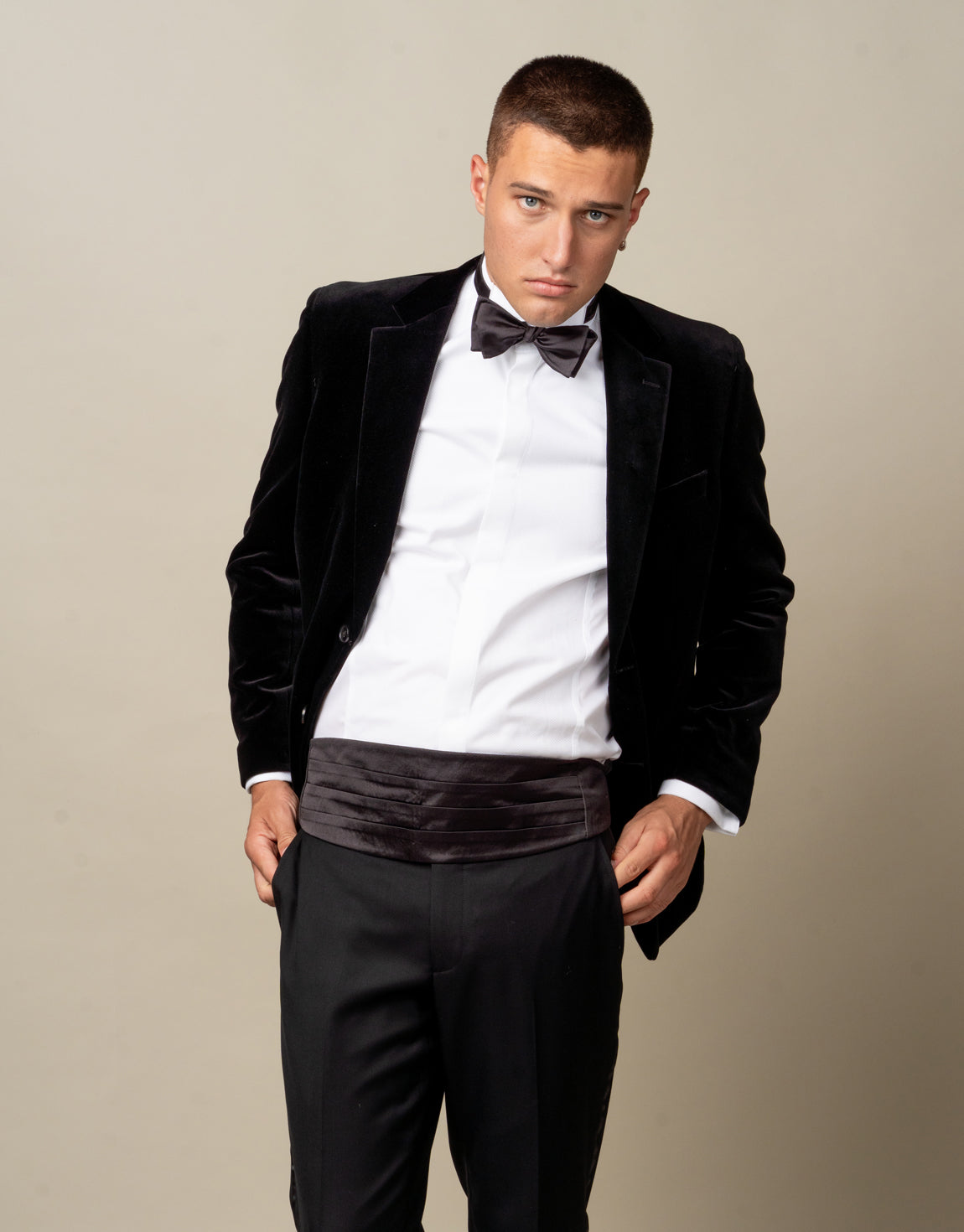 Cooper Black Velvet Blazer