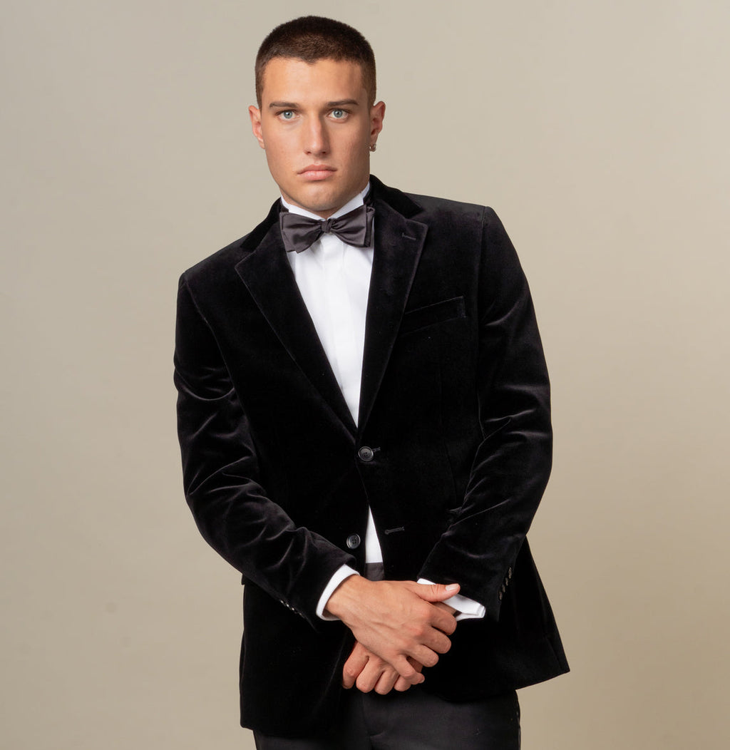 Cooper Black Velvet Blazer