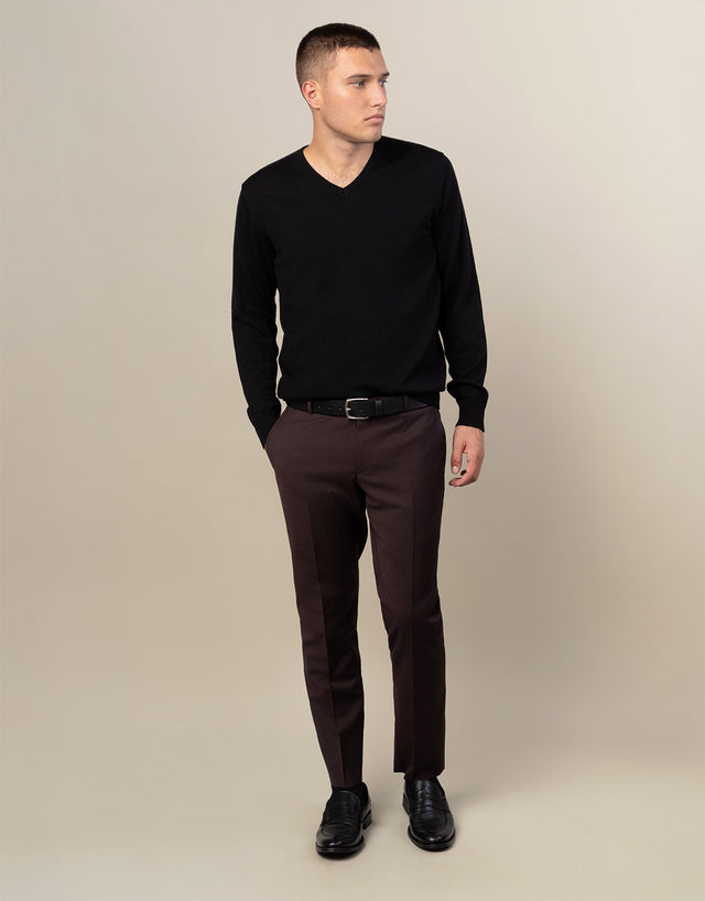 Fairlie Black V-Neck Jersey
