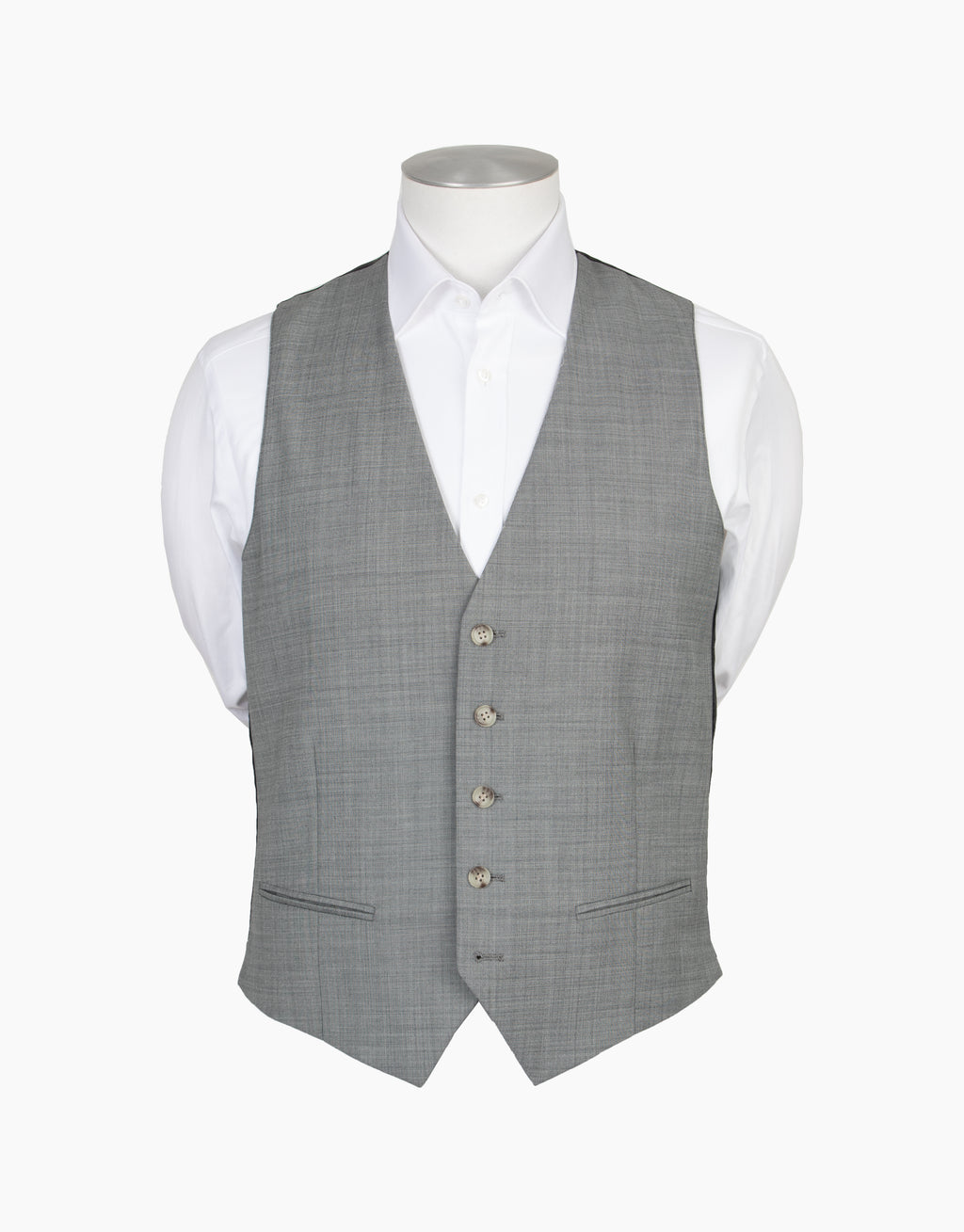 Hire Curtis Light Grey Sharkskin Waistcoat