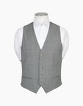 Hire Curtis Light Grey Sharkskin Waistcoat