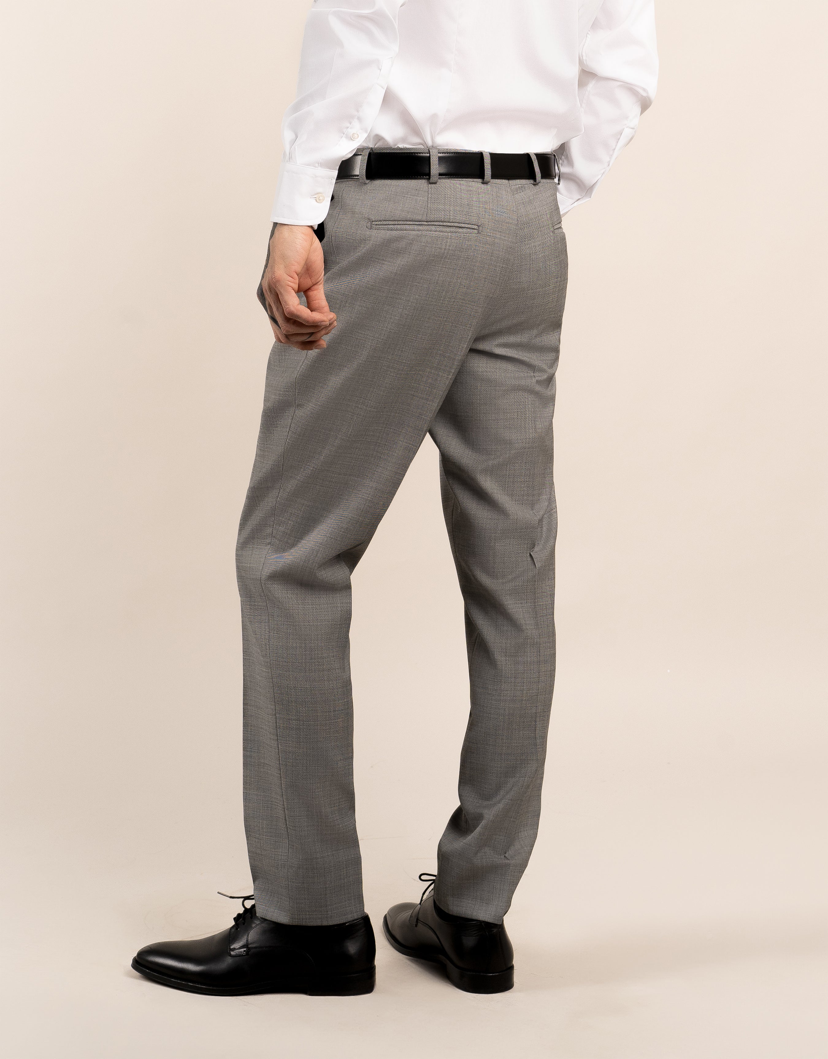 Hire Lautner Light Grey Sharkskin Suit Trouser