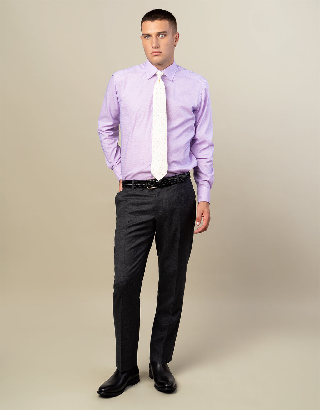 Cooper Grey Puppytooth Two Trouser Suit