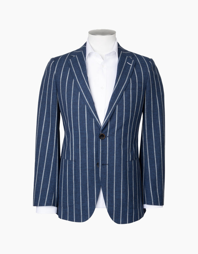 Pearse Blue Stripe Blazer