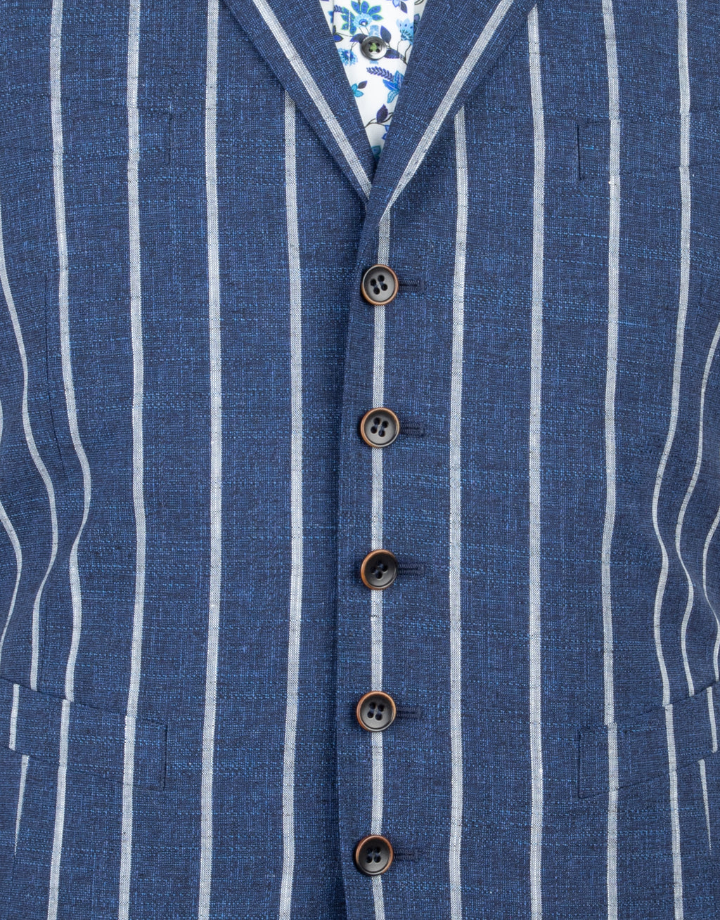 Shelby Blue Stripe Waistcoat