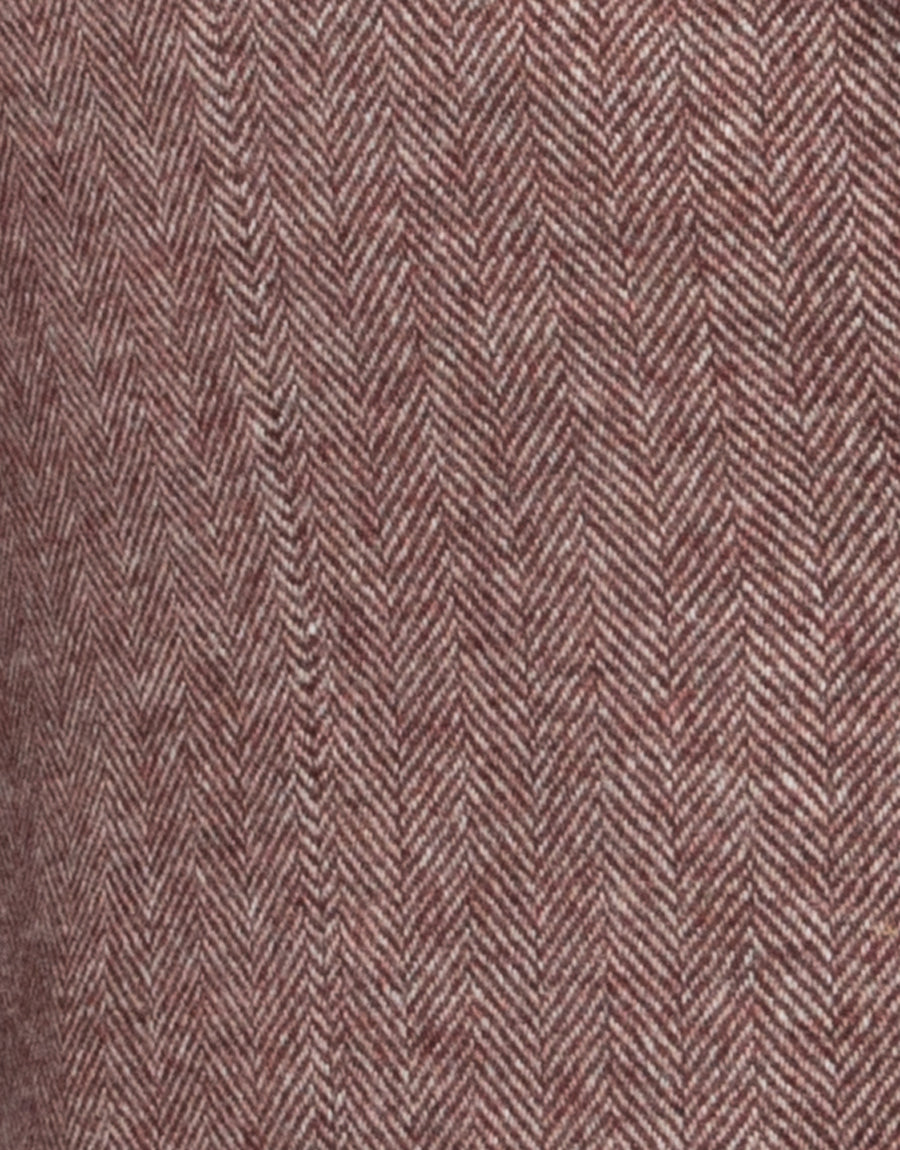 Batten Dusty Maroon Herringbone Blazer