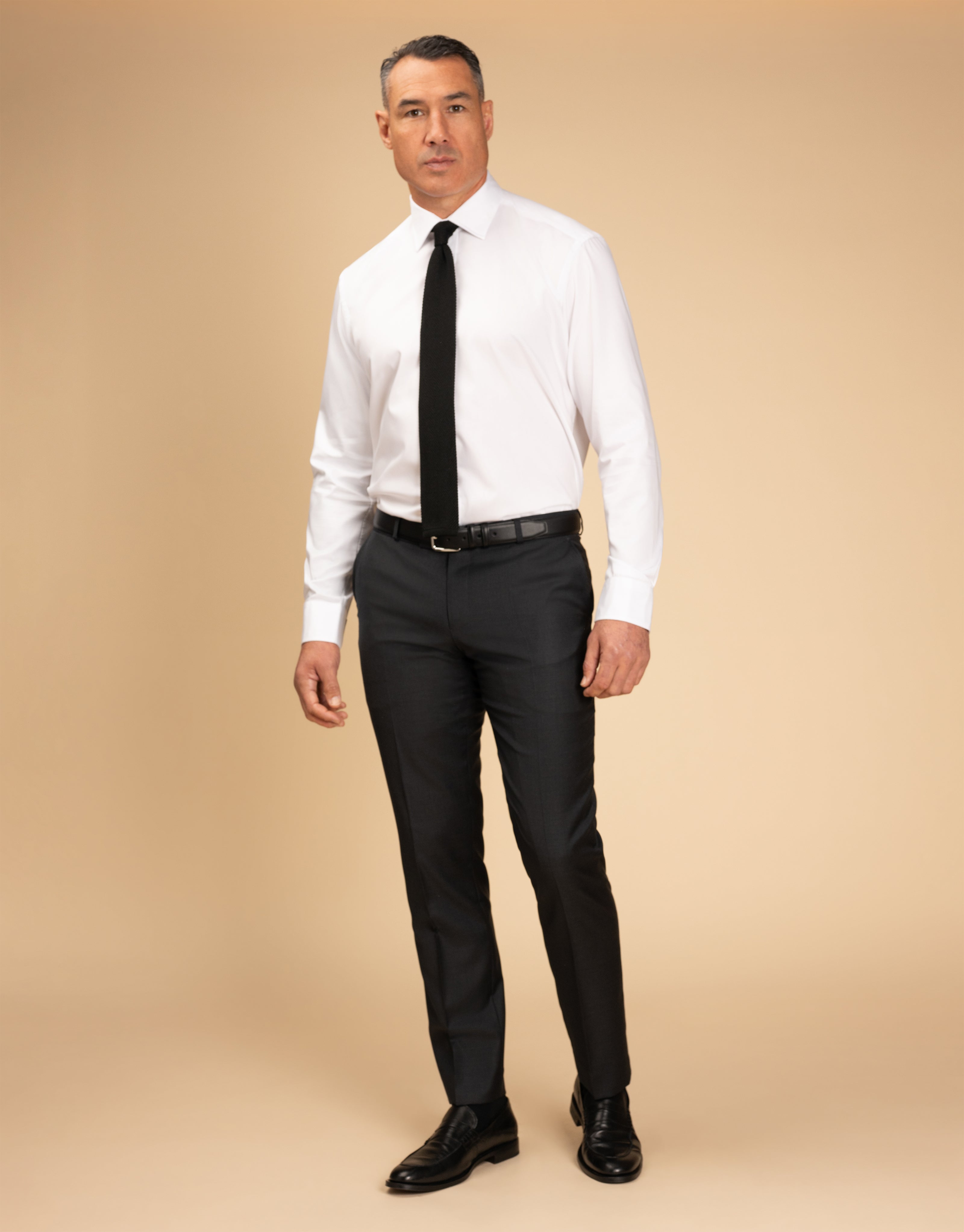 Lotus Charcoal Twill Suit Trouser