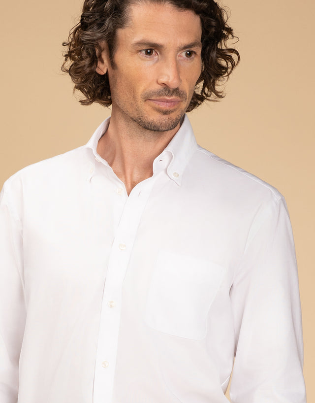 Ohope White Oxford Button Down Shirt