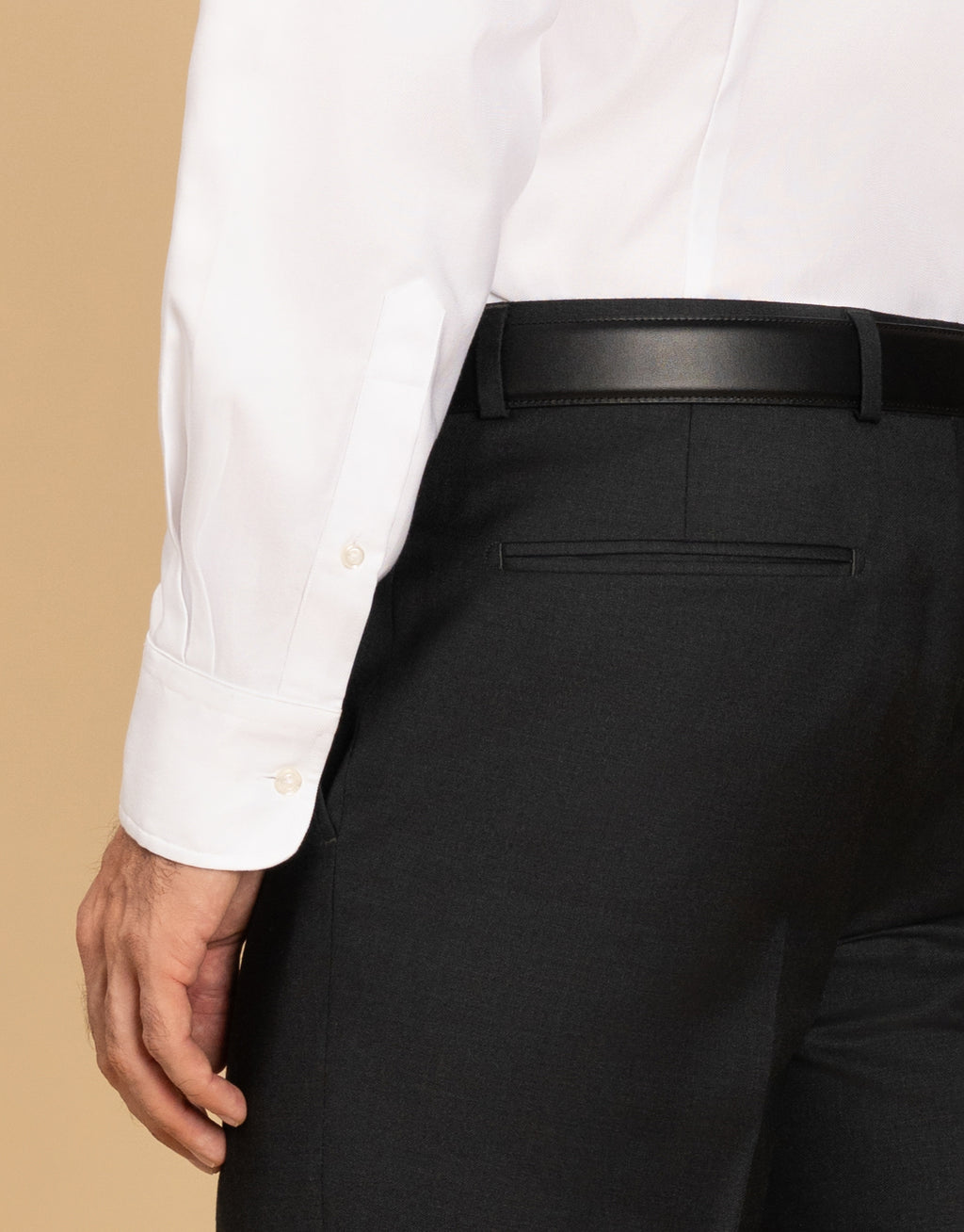 Lotus Charcoal Twill Suit Trouser
