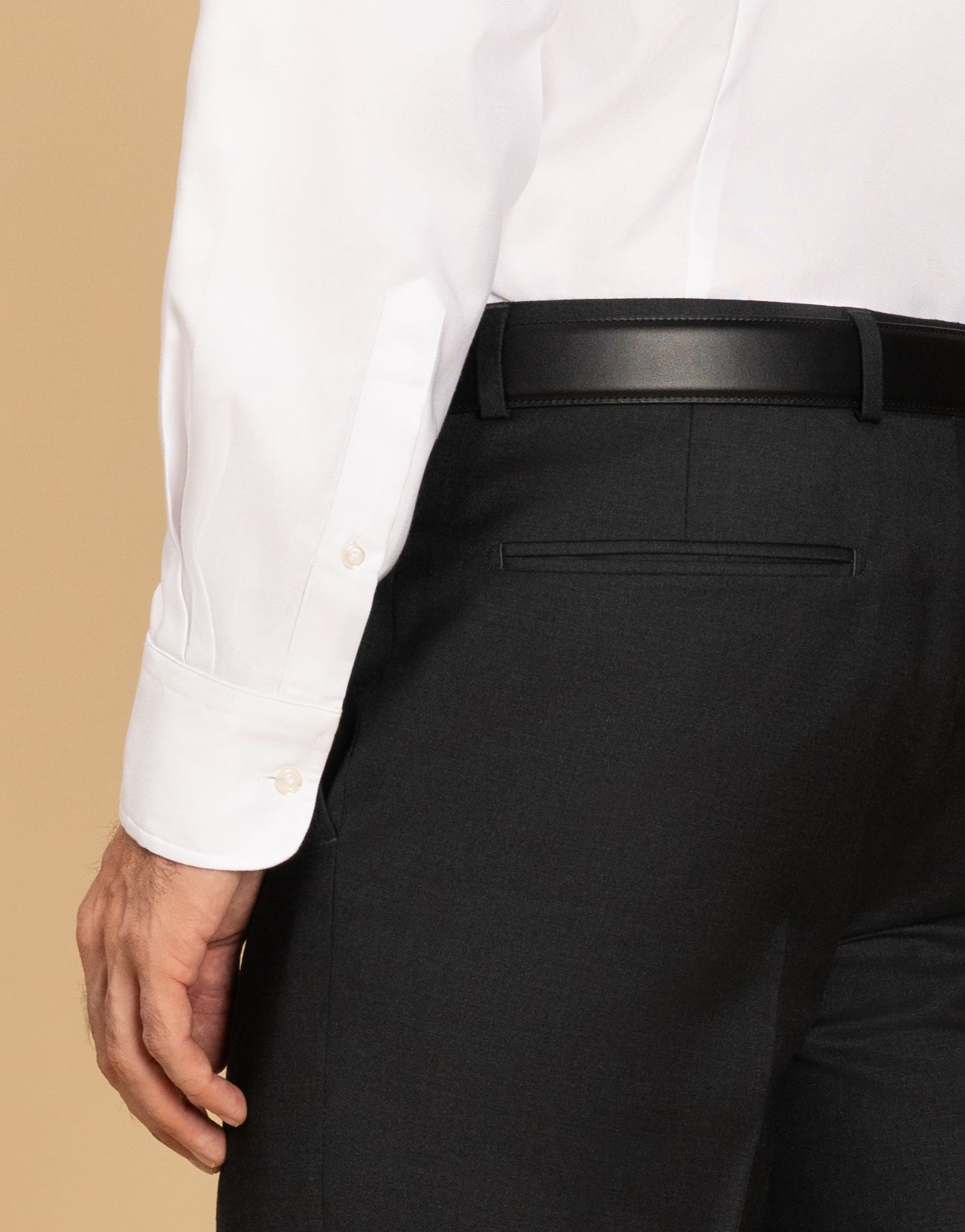 Lotus Charcoal Twill Suit Trouser