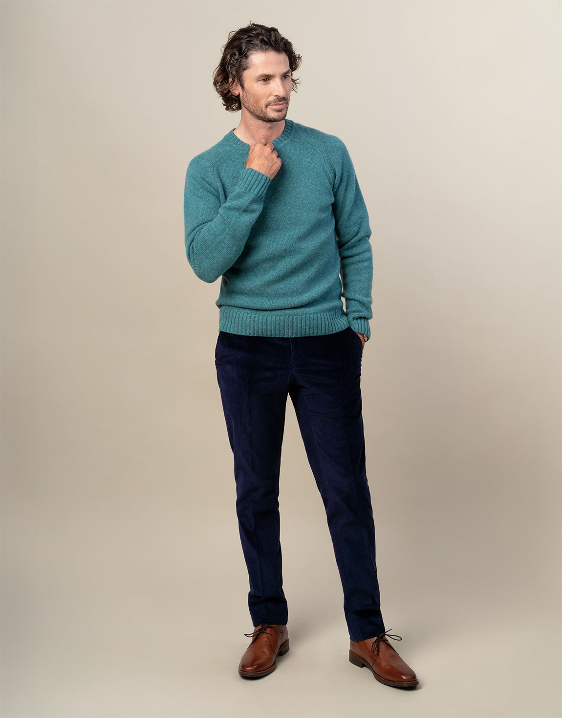 Kaiapoi Seafoam Green Shetland Sweater