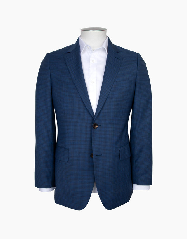 Cooper Mid Blue Check Suit