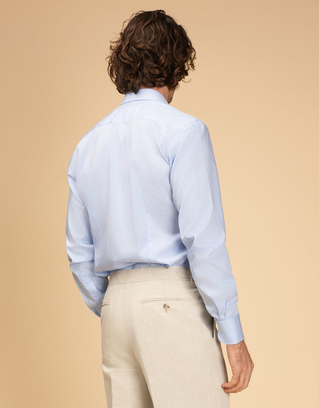 London Sky Blue Stripe Shirt