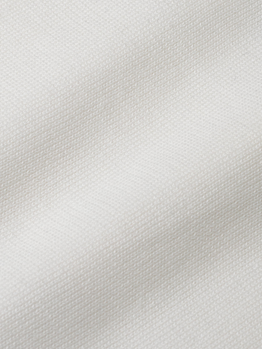 Amalfi Off-White Knitted Polo - fabric