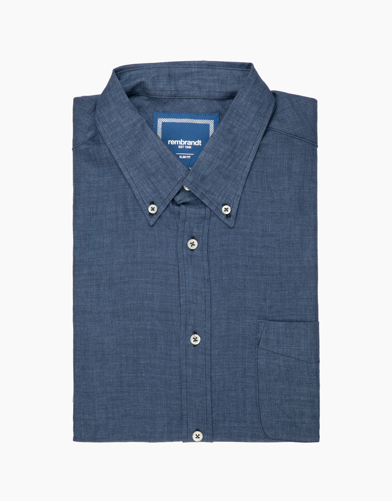 Ohope Ink Blue Linen Shirt
