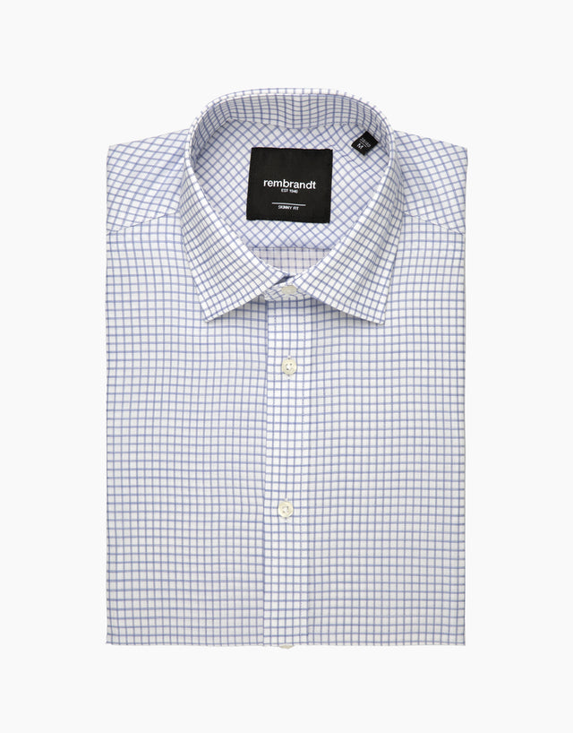 Banks Navy Graph Check Shirt