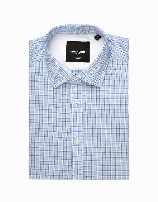 London Light Blue Check Shirt