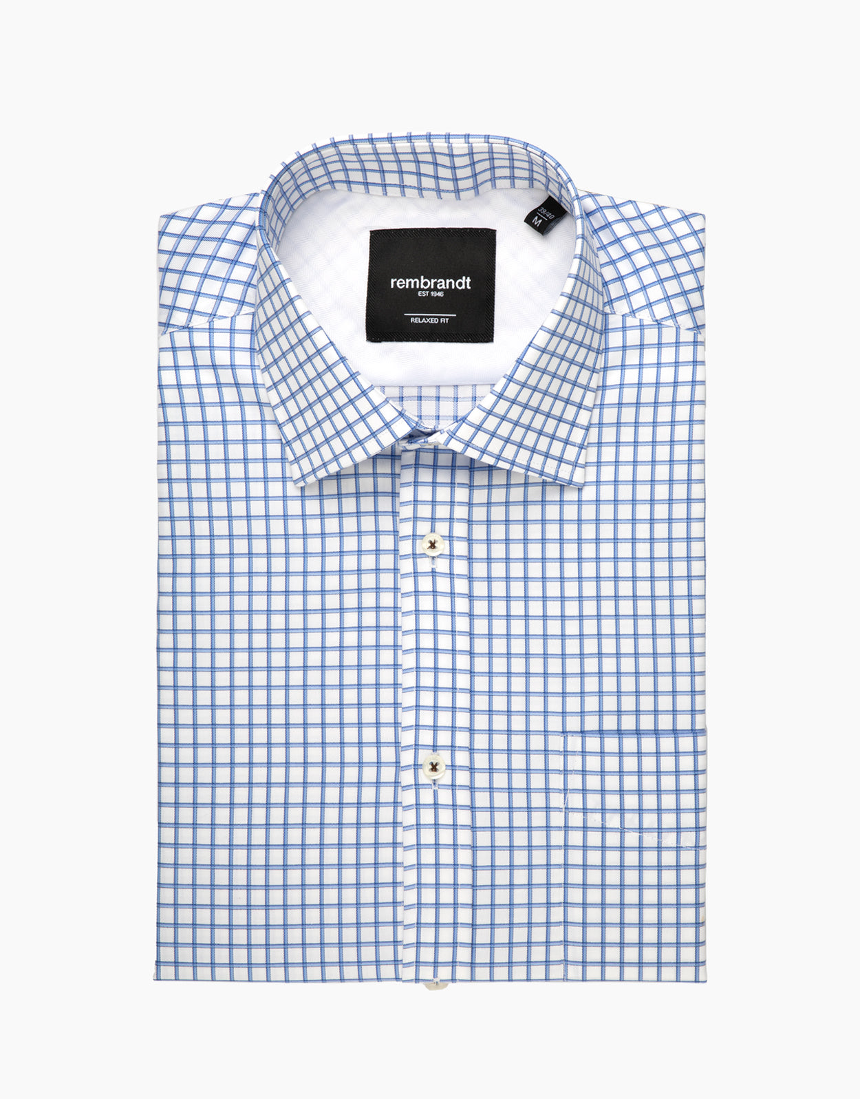 Sinatra Blue Shadow Check Shirt