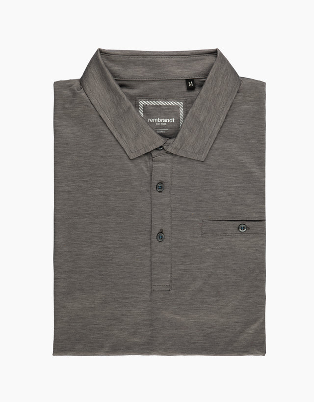 Portofino Grey Marle Polo Shirt