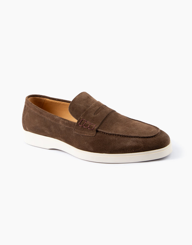 Havana Brown Suede Casual Loafer